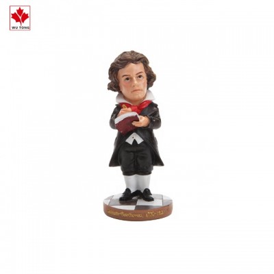 Beethoven statue doll car resin crafts character car decoration