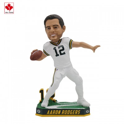 Custom resin funny bobble head figurine for Football figure