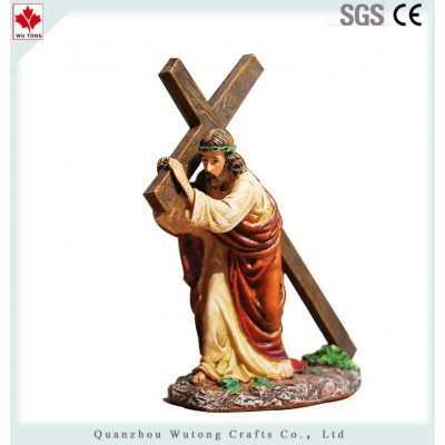 Resin custom Christ statue Jesus cross figures