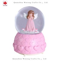 Custom Resin Snowglobe Angel Figurine Lovely Statue Home Decor Gifts