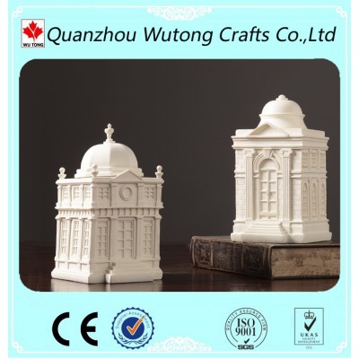 Wholesale Polyresin Various Money Bank Europe Building Style House Coin Bank