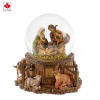 Custom resin nativity snow globe for Christmas decoration