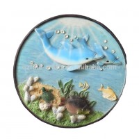 Resin dolphin tourist souvenir refrigerator mangnets for home decoration